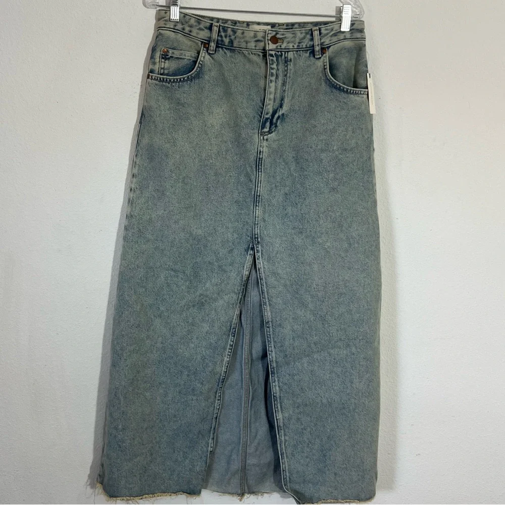 Pilcro Jean Midi Skirt